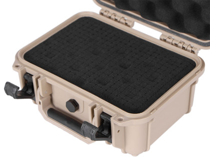 Vodotěsný plastový kufr s pěnovou výplní (S) - TC320082TAN