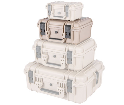 Vodotěsný plastový kufr s pěnovou výplní (M) - TC320084TAN