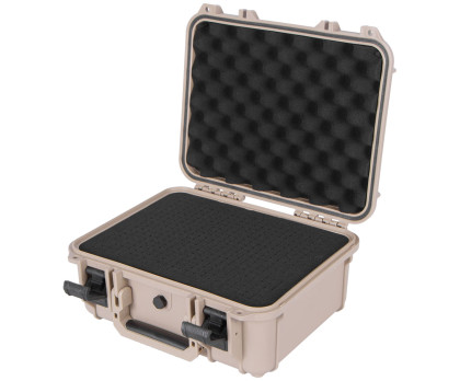 Vodotěsný plastový kufr s pěnovou výplní (M) - TC320084TAN