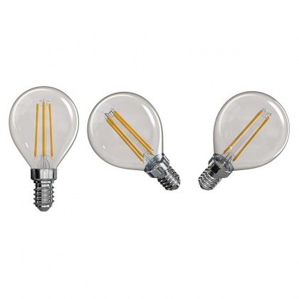 LED žárovka Filament Mini Globe A++ 4W E14 neutrální bílá