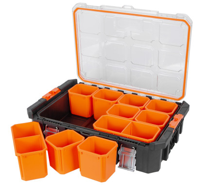 Organizér na šroubky a drobný materiál, 12 přihrádek - TC320369