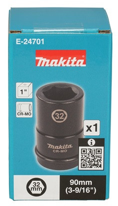 klíč nástrčný hluboký 1", čtyřhran,  32mm