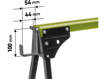 POŠK. OBAL koza stavební skládací 1kus, nosnost 450kg, výška 76,5cm