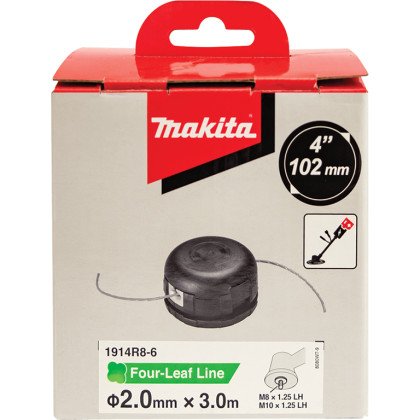 strunová hlava poloatomatická 2,0mm, návin 3m, závit M8/M10x1,25LH