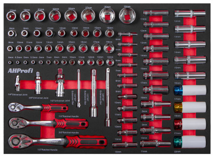 Dílenský vozík Mechanic s nářadím, 7 zásuvek, 271 dílů - AH3106