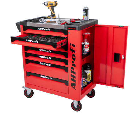 Dílenský vozík Mechanic s nářadím, 7 zásuvek, 271 dílů - AH3106