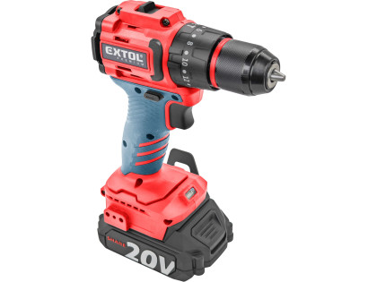 Vrtací šroubovák aku s příklepem SHARE20V, BRUSHLESS, bez baterie a nabíječky