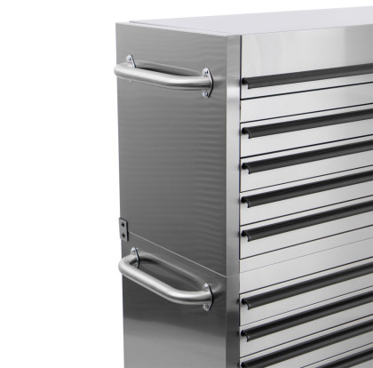 Dílenský vozík na nářadí s nástavbou, 14 zásuvek, AHProfi - AH4114