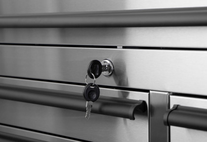 Dílenský vozík na nářadí s nástavbou, 14 zásuvek, AHProfi - AH4114