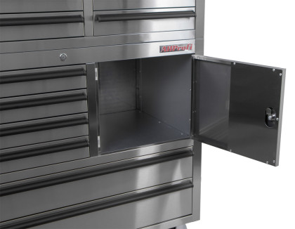 Dílenský vozík na nářadí s nástavbou, 14 zásuvek, AHProfi - AH4114