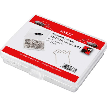 100 ks svorek typu U, průměr 0,8 mm pro V3551 V3677