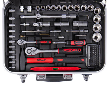 Sada nářadí v kufru s Gola sadou 1/2" a 1/4", 228 ks