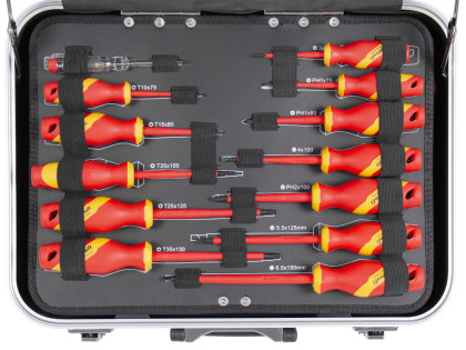 Profesionální sada VDE nářadí pro elektrikáře, 184 ks
