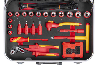 Profesionální sada VDE nářadí pro elektrikáře, 184 ks