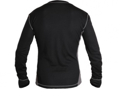 Tričko COOLDRY, funkční, dlouhý rukáv, pánské, černo-šedé, vel. L