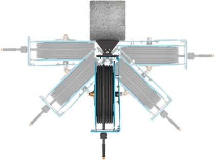 Samonavíjecí buben s hadicí na stlačený vzduch, 20 m, 3/8" - HA252602