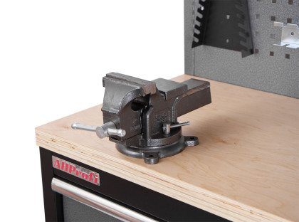 Mobilní pracovní stůl s děrovanou deskou a horními skříňkami - AH1371A