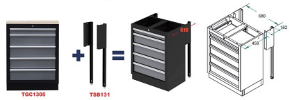 Rozšiřující nástavec pro nábytek PROFI, 2 ks - TSB131