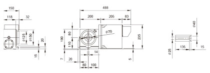 Čtvrtá osa pro F 105/F 150E - kompletní sada