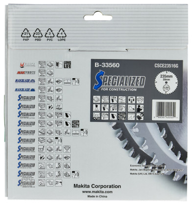 kotouč pilový dřevo SPECIALIZED konstrukce 235x2.8x30mm 16Z = old B-13699