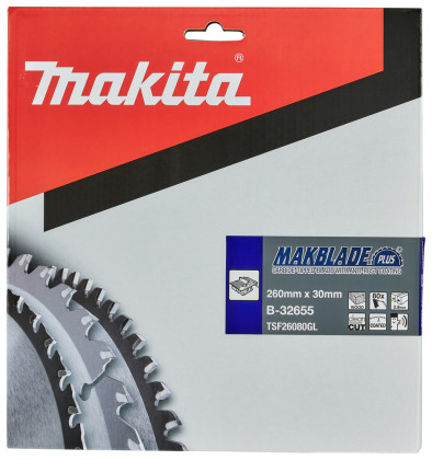 kotouč pilový dřevo MAKBLADEplus 260x2.8x30mm 80Z = old B-08844