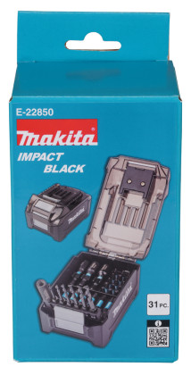 sada bitů 1/4" IMPACT BLACK 31 ks