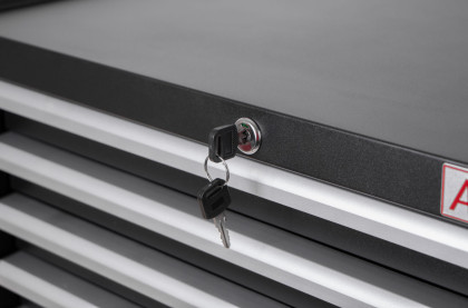 Dílenská skříňka na nářadí s 5 zásuvkami, 665 x 400 x 330 mm - AH1575