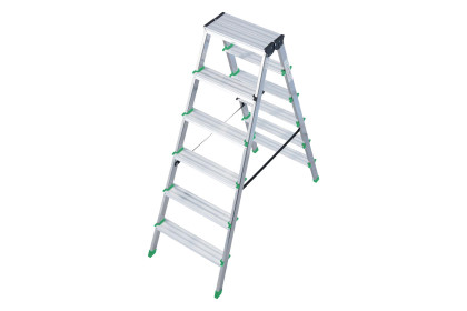 Schůdky Al 6-stupňové oboustranné 130 cm PROTECO, nosnost 150kg