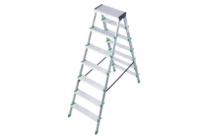 Schůdky Al 7-stupňové oboustranné 150 cm PROTECO, nosnost 150kg