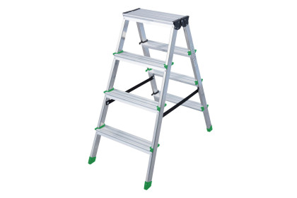 Schůdky Al 4-stupňové oboustranné 85 cm PROTECO, nosnost 150kg