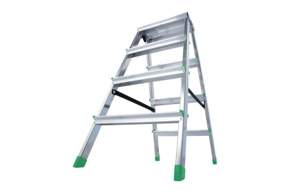 Schůdky Al 4-stupňové oboustranné 85 cm PROTECO, nosnost 150kg