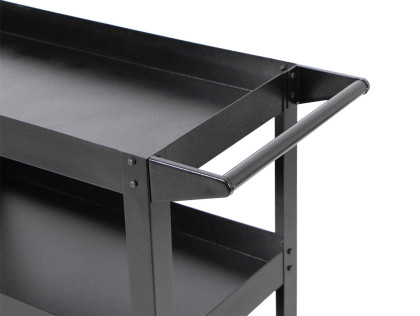 Policový vozík na kolečkách, 3 police, nosnost 100 kg - HT490021