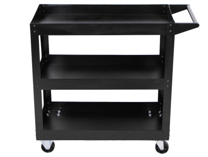 Policový vozík na kolečkách, 3 police, nosnost 100 kg - HT490021