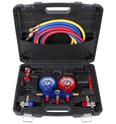 Sada na měření tlaku v klimatizacích, 53–200 bar - HT700530