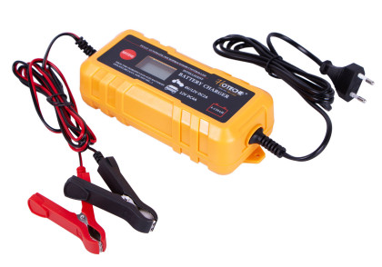Inteligentní nabíječka autobaterií 6V a 12V, LCD display - HTP817204