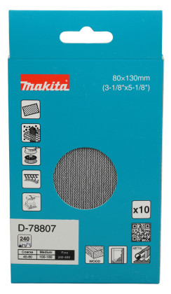 brusný papír 80x130mm A240