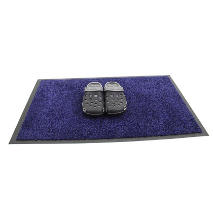 Modrá vnitřní vstupní čistící pratelná rohož Twister - 60 x 90 cm