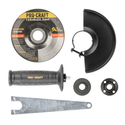 PROCRAFT PW2700 Bruska úhlová 125mm s regulací otáček
