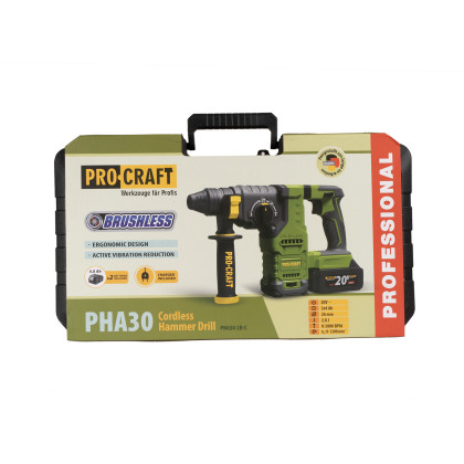 Kladivo vrtací aku Procraft PHA30 | PHA30