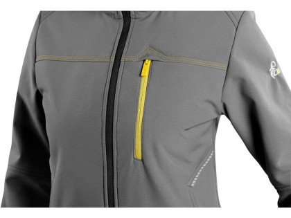 Bunda CXS STRETCH, dámská, softshell, šedá