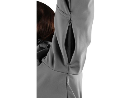 Bunda CXS STRETCH, dámská, softshell, šedá