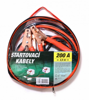 Startovací kabely 200A  2,5m zipper bag