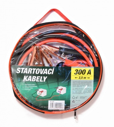 Startovací kabely 300A  2,5m zipper bag