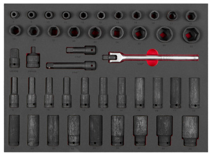 Dílenský vozík Everest s nářadím, 10 zásuvek, 350 dílů - AH0710