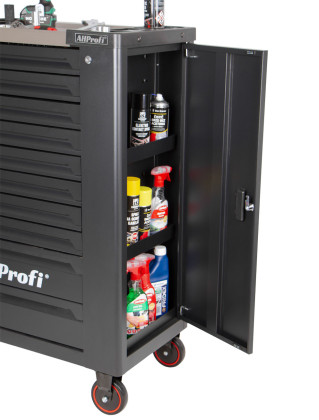 Dílenský vozík Everest s nářadím, 10 zásuvek, 350 dílů - AH0710