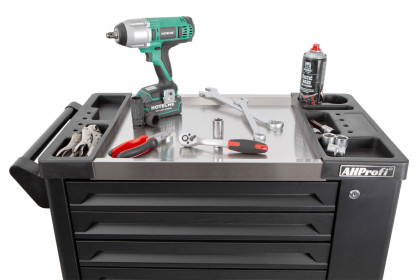 Dílenský vozík Everest s nářadím, 10 zásuvek, 350 dílů - AH0710
