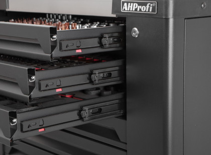 Dílenský vozík Everest s nářadím, 10 zásuvek, 350 dílů - AH0710