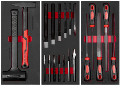 Dílenský vozík Everest s nářadím, 10 zásuvek, 350 dílů - AH0710