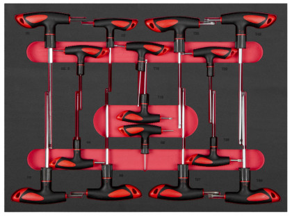 Dílenský vozík Everest s nářadím, 10 zásuvek, 350 dílů - AH0710