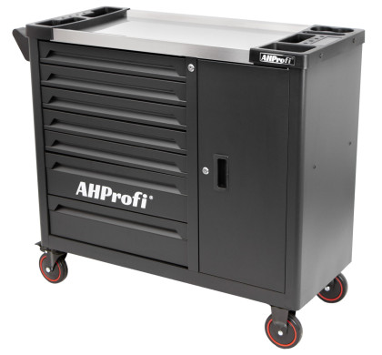 Dílenský vozík Expander s nářadím, 7 zásuvek a skříňka, 286 ks - AH0778